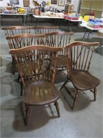(6) ETHAN ALLEN WINDSOR BACK STYLE CHAIRS