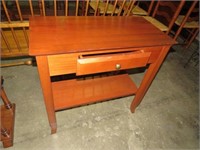 SOLID WOOD 1 DRAWER TABLE