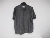 Hurley Men's XXL Short Sleeve Button Up Shirt,