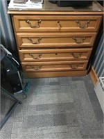 Lateral Wood file cabinet with keys