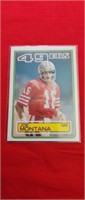1983 Topps Joe Montana  Football Card