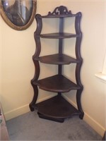 Vintage 5 Tier Corner Shelf