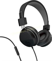 JLab Neon Folding On-Ear Headphones  Black  Wired