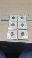 6 Indian head pennies