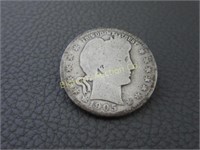 Barber 1905-S Silver Quarter (Semi Key Date)