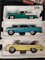 3 NM vintage diecast car re-issues