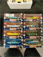 8 NIB City Cruiser die cast cars