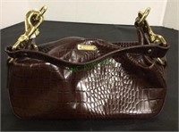Lauren ladies marked alligator-look purse with