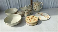 Jewel Tea China & Tin Set