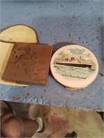 2 ladies compacts one from the RMS Queen
