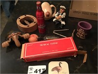 HAT STRETCHER, GUITAR, CUPS, OPENERS