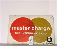 Vintage Master Card Sign