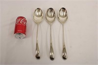 3 Dansk Silver Plate Serving Spoons