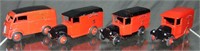 4 Dinky Royal Mail Vans