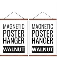 $30 2 pack walnut magnetic poster hangers