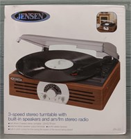 Jensen 3-Speed Stereo Turntable In Box