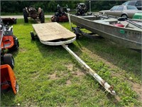Boat Trailer made into flat deck