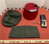 Vintage Hats: Red Fez, Military, Newsie...