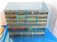 PLASTIC STORAGE BOX WITH MECCANO PIECES