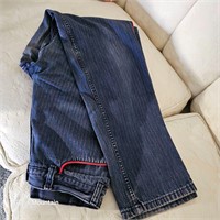 Scratch Vintage Red Pin Striped Denim Jeans 28X31