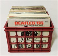 70 various vinyl records. Crate not included!