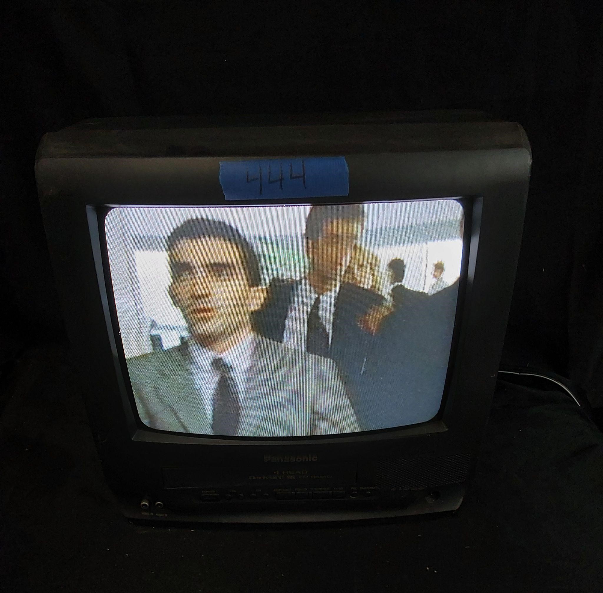 Panasonic TV with attached VHS player