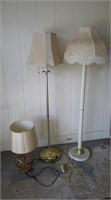 lamp and 2 floor lamps
