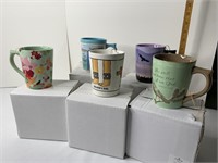 5 NIB mugs