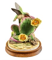 Andrea By Sadek Porcelain Rufous Hummingbird On Ca