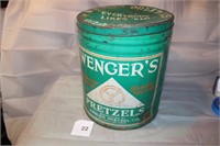 14.75" WENGER'S PRETZEL TIN