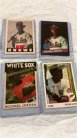 4 Michael Jordan Rookie Baseball Cards