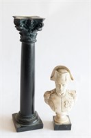 Neapolitan Bust and Candle Stick