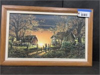 TERRY REDLIN SIGNED PAINTING ON CANVAS