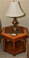 Octagon End Table w/ Table Lamp - Match to #91