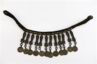 Middle Eastern Afghan Pul Coin Choker Necklace