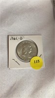 1962 D Franklin Half Dollar