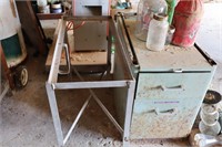 Fish Tank Stand & Metal Cabinet