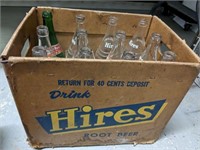 HIRES VINTAGE BOX AND BOTTLES