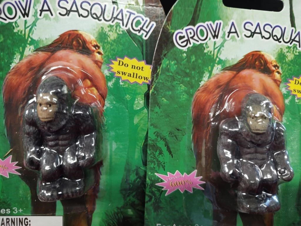 2 "Grow a Sasquatch" Toys Expands 600% in Water