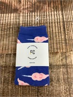 $13  Foot cardigan cotton candy socks
