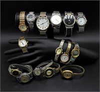 15 LADIES STRETCHY BAND WATCHES