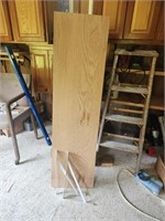 Oak board 1.25 thick 15.5w 56" long & 2 shelf