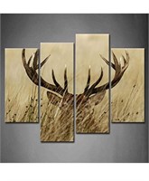 4 Panel Wall Art Deer