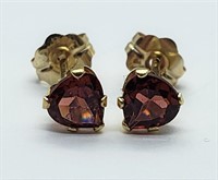 $400 10K Garnet 0.66ct Earrings HK27-8