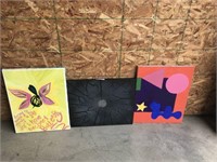 3 Canvas Paintings