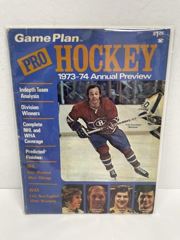 game plan pro Hockey 19 73–74 annual review