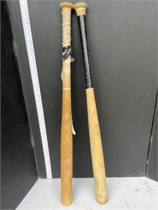 2 wood softball bats