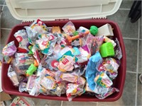 Tote Full of McDonald's Toys & More