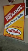 True Value hardware stores metal sign
