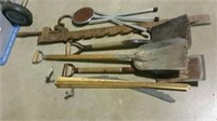 Shovels, yardsticks and miscellaneous tools